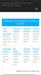 Mobile Screenshot of fringefestivals.com